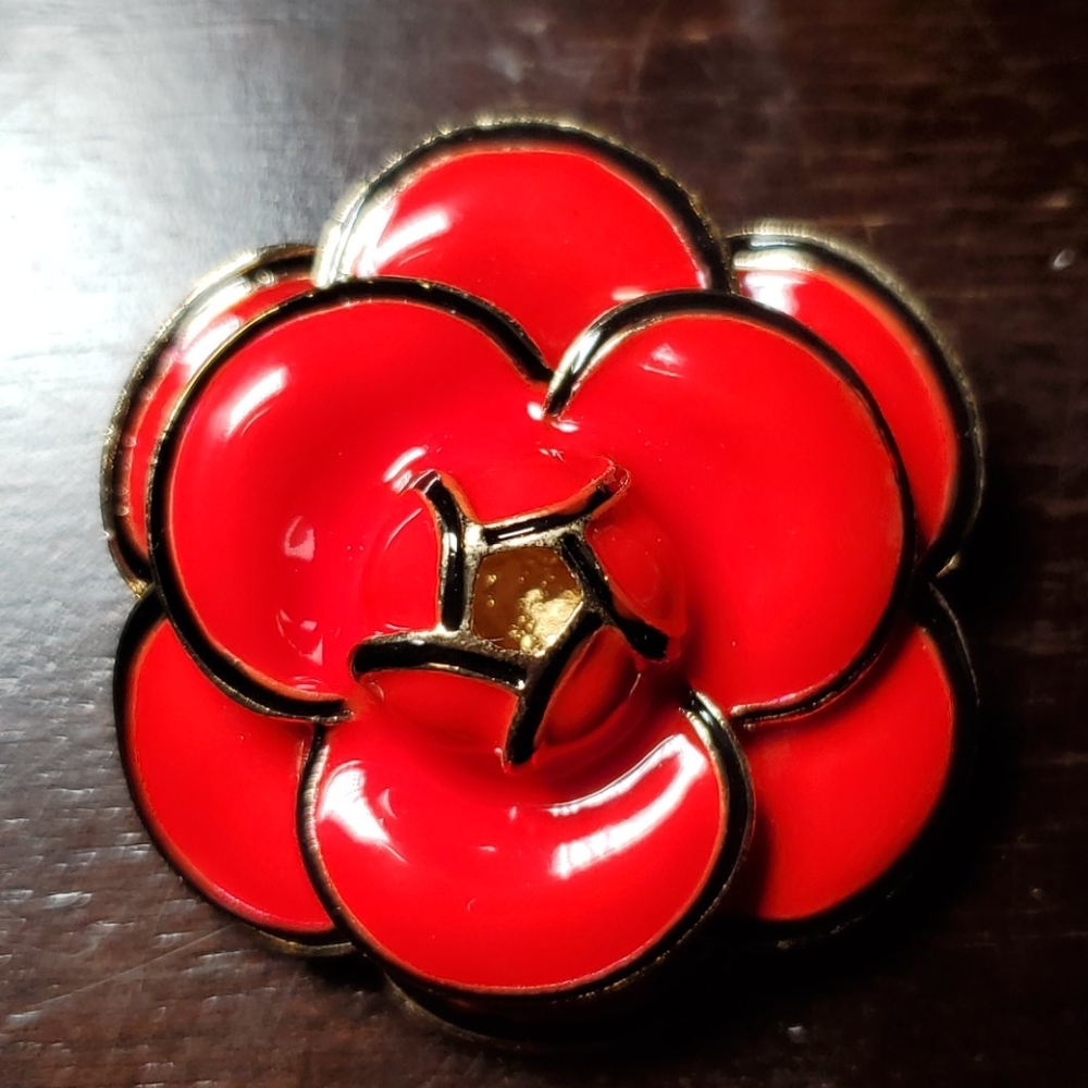 Red Fashion Brooch
